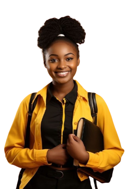 Student with books